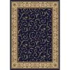 Radici Usa Inc Radici 1599-1555-NAVY Como Rectangular Navy Blue Transitional Italy Area Rug; 5 ft. 3 in. W x 5 ft. 3 in. H -Rugs&Mats Official Shop Unbeatablesale20Inc rdci539xx650xx3aaf69