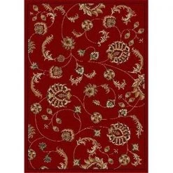 Radici Usa Inc Radici 1835-2012-RED Como Rectangular Red Transitional Italy Area Rug; 7 ft. 9 in. W x 11 ft. H