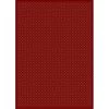 Radici Usa Inc Radici 782-1714-RED Como Rectangular Red Traditional Italy Area Rug; 2 ft. 2 in. W x 7 ft. 7 in. H