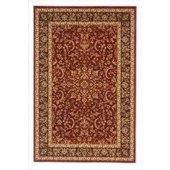 Radici Usa Inc Radici 1318-1537-BURGUNDY Noble Rectangular Burgundy Traditional Italy Area Rug; 7 ft. 10 in. W x 7 ft. 10 in. H
