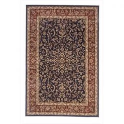 Radici Usa Inc Radici 1318-1541-NAVY Noble Rectangular Navy Traditional Italy Area Rug; 5 ft. 5 in. W x 8 ft. 3 in. H