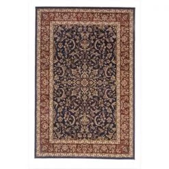Radici Usa Inc Radici 1318-1547-NAVY Noble Rectangular Navy Traditional Italy Area Rug; 7 ft. 10 in. W x 7 ft. 10 in. H