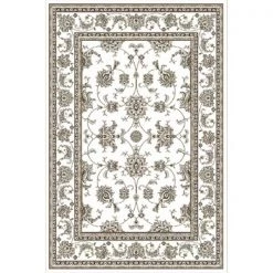 Radici Usa Inc Radici 1780-0020-BONE Pisa Rectangular Bone Traditional Turkey Area Rug; 3 ft. 3 in. W x 4 ft. 11 in. H