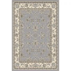 Radici Usa Inc Radici 1780-0030-GREY Pisa Rectangular Grey Traditional Turkey Area Rug; 3 ft. 3 in. W x 4 ft. 11 in. H