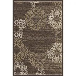 Radici Usa Inc Radici 3471-0042-BROWN Pisa Rectangular Brown Contemporary Turkey Area Rug; 7 ft. 10 in. W x 10 ft. 6 in. H