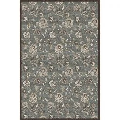 Radici Usa Inc Radici 3475-0031-LT GREEN Pisa Rectangular Light Green Traditional Turkey Area Rug; 5 ft. 3 in. W x 7 ft. 3 in. H