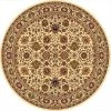 Rugs America 20927 5 ft. 3 in. New Vision Tabriz Cream Round Area Rug