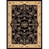 Rugs America 21336 3 ft. 11 in. x 5 ft. 3 in. New Vision Souvanerie Black Rectangular Area Rug