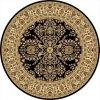 Rugs America 21869 5 ft. 3 in. New Vision Lilihan Black Round Area Rug