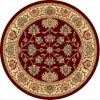 Rugs America 21849 5 ft. 3 in. New Vision Kashan Cherry Round Area Rug -Rugs&Mats Official Shop Unbeatablesale20Inc rgam1118xx650xx85f579