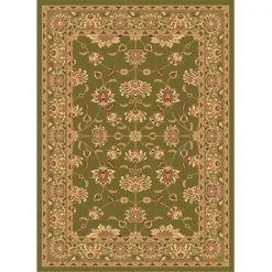Rugs America 21345 5 ft. 3 in. x 7 ft. 10 in. New Vision Kashan Moss Rectangular Area Rug
