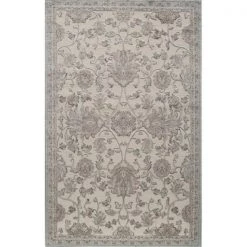 Rugs America 26022 Riviera Light Blue Rectangle Oriental Rug; 2 ft. 7 in. x 4 ft. 11 in.