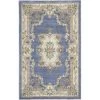 Rugs America 21550 4 x 6 ft. New Aubusson Light Blue Rectangular Area Rug