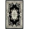 Rugs America 21540 8 x 11 ft. New Aubusson Black Rectangular Area Rug