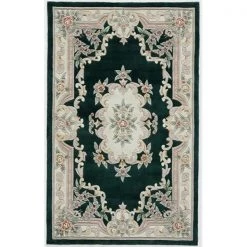 Rugs America 21545 5 x 8 ft. New Aubusson Emerald Rectangular Area Rug