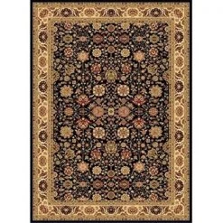 Rugs America 21991 2 ft. x 2 ft. 11 in. New Vision Tabriz Black Rectangular Area Rug