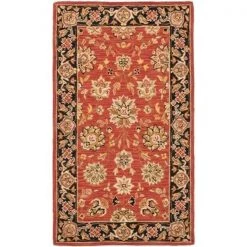 Safavieh HK505C-3 Chelsea 2.75 ft. x 4.75 ft. Hand Hooked Small Rectangle Rug - Rose-Black