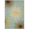Safavieh SOH712C-5 Soho 5 ft. x 8 ft. Hand Made Contemporary Rug - Light Blue-Multi