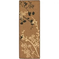 Safavieh CY4038D-27 Courtyard Runner Rug- Brown Natural-Black 2 -4 Inch X 6 -7 Inch