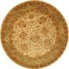 Safavieh AT21F-8R 8 x 8 ft. Round Traditional Antiquity; Ivory Hand Tufted Rug