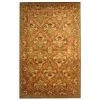 Safavieh AT54B-3 3 x 5 ft. Accent Traditional Antiquity; Sage and Gold Hand Tufted Rug