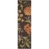 Safavieh BLM788A-28 2 ft.-3 in. x 8 ft. Runner Country & Floral Blossom; Brown and Multi Hand Hooked Rug -Rugs&Mats Official Shop Unbeatablesale20Inc sfvh24492xx650xx81119d