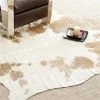 Safavieh COH211A-5 4 Ft. - 6 In. x 6 Ft. - 6 In. Small Rectangle; Contemporary Cow Hide Brown And White Hand Woven Rug -Rugs&Mats Official Shop Unbeatablesale20Inc sfvh30040xx650xx0bb696