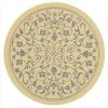 Safavieh CY2098-3101-7R 6 Ft. - 7 In. x 6 Ft. - 7 In. Round; Indoor - Outdoor Courtyard Natural Blue Machine Made Rug -Rugs&Mats Official Shop Unbeatablesale20Inc sfvh30841xx650xx94864f