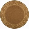 Safavieh CY2326-3009-7R 6 Ft. - 7 In. x 6 Ft. - 7 In. Round; Indoor - Outdoor Courtyard Brown Natural Machine Made Rug -Rugs&Mats Official Shop Unbeatablesale20Inc sfvh31005xx650xx16a0c6