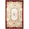 Safavieh HK73A-4R Chelsea Round Rug- Ivory-Burgundy 4' X 4' -Rugs&Mats Official Shop Unbeatablesale20Inc sfvh3216xx650xx861b0d