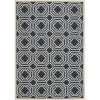 Safavieh CY6112-268-9 9 ft. x 12 ft. Large Rectangle Indoor-Outdoor Courtyard; Navy and Beige; Power Loomed Rug -Rugs&Mats Official Shop Unbeatablesale20Inc sfvh33111xx1200xxe7a916