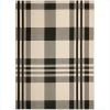 Safavieh CY6201-216-8 8 ft. x 11 ft. -2 in. Large Rectangle Indoor-Outdoor Courtyard; Black and Bone; Machine Made Rug