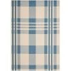 Safavieh CY6201-233-9 9 ft. x 12 ft. Large Rectangle Indoor-Outdoor Courtyard; Beige and Blue; Machine Made Rug
