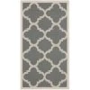 Safavieh CY6243-246-2 2 ft. x 3 ft. -7 in. Accent Indoor-Outdoor Courtyard; Grey and Beige; Machine Made Rug -Rugs&Mats Official Shop Unbeatablesale20Inc sfvh33316xx1200xx322333