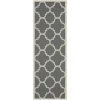Safavieh CY6243-246-214 2 ft. -4 in. x 14 ft. Runner Indoor-Outdoor Courtyard; Grey and Beige; Machine Made Rug -Rugs&Mats Official Shop Unbeatablesale20Inc sfvh33319xx650xx4a9b83