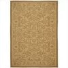 Safavieh CY6634-39-8 8 ft. x 11 ft. -2 in. Large Rectangle Indoor-Outdoor Courtyard; Natural and Gold; Machine Made Rug -Rugs&Mats Official Shop Unbeatablesale20Inc sfvh33695xx650xxb947a7