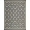 Safavieh CY6889-246-8 8 ft. x 11 ft. Large Rectangle Indoor-Outdoor Courtyard; Grey and Beige; Machine Made Rug