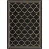 Safavieh CY6889-26-9 9 ft. x 12 ft. Large Rectangle Indoor-Outdoor Courtyard; Black and Creme; Machine Made Rug -Rugs&Mats Official Shop Unbeatablesale20Inc sfvh33861xx650xx91f6fc