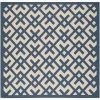Safavieh CY6915-268-7SQ 6 ft. -7 in. x 6 ft. -7 in. Square Indoor-Outdoor Courtyard; Navy and Beige; Machine Made Rug -Rugs&Mats Official Shop Unbeatablesale20Inc sfvh34392xx650xx220971