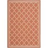 Safavieh CY6918-241-2 2 ft. x 3 ft. -7 in. Accent Indoor-Outdoor Courtyard; Terracotta and Bone; Machine Made Rug -Rugs&Mats Official Shop Unbeatablesale20Inc sfvh34517xx650xx4885d0