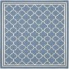 Safavieh CY6918-243-8SQ 7 ft. -10 in. x 7 ft. -10 in. Square Indoor-Outdoor Courtyard; Blue and Beige; Machine Made Rug -Rugs&Mats Official Shop Unbeatablesale20Inc sfvh34581xx1200xxf79d0b