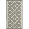 Safavieh CY6918-246-2 2 ft. x 3 ft. -7 in. Accent Indoor-Outdoor Courtyard; Anthracite and Beige; Machine Made Rug -Rugs&Mats Official Shop Unbeatablesale20Inc sfvh34607xx650xxc1d324