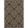 Safavieh CY6930-26-5 5 ft. -3 in. x 7 ft. -7 in. Medium Rectangle Indoor-Outdoor Courtyard; Black and Creme; Machine Made Rug -Rugs&Mats Official Shop Unbeatablesale20Inc sfvh35022xx650xxfe3582