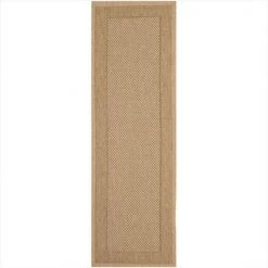 Safavieh CY7987-39A5-2 2 ft. x 3 ft. -7 in. Accent Indoor-Outdoor Courtyard; Natural and Gold; Machine Made Rug