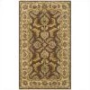 Safavieh HG451A-3 3 x 5 ft. Small Rectangle; Traditional Heritage Brown And Ivory Hand Tufted Rug