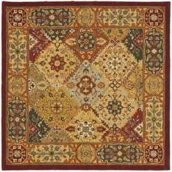 Safavieh HG512A-6SQ 6 x 6 ft. Square; Traditional Heritage Multi Hand Tufted Rug