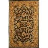 Safavieh HG628A-10 9 ft. - 6 in. x 13 ft. - 6 in. Large Rectangle; Traditional Heritage Dark Green And Gold Hand Tufted Rug