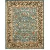 Safavieh HG812B-5 5 x 8 ft. Medium Rectangle; Traditional Heritage Blue And Brown Hand Tufted Rug