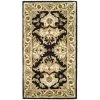 Safavieh HG817A-24 2 ft. - 6 in. x 4 ft. Accent; Traditional Heritage Black And Ivory Hand Tufted Rug -Rugs&Mats Official Shop Unbeatablesale20Inc sfvh38915xx650xx274279