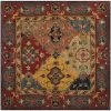 Safavieh HG926A-4SQ 4 x 4 ft. Square; Traditional Heritage Red And Multi Hand Tufted Rug -Rugs&Mats Official Shop Unbeatablesale20Inc sfvh39175xx650xxe3887b